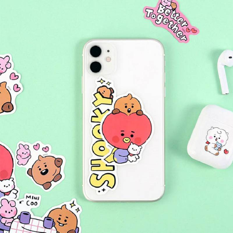 Bộ Miếng Dán Sticker Chống Nước Hình Among US Dán Nón Bảo Hiểm , Dán Laptop , Dán Vali , Xe Máy , Điện Thoại , Máy Tính KPOP BTS BT21 New Cute Stickers Waterproof PVC Skateboard Guitar Phone Motorcycle Laptop Luggage Sticker