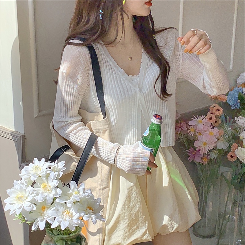 Áo khoác len mỏng | áo khoác chống nắng len mỏng ulzang - u.w