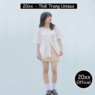 Set váy áo babydoll thắt nơ mix chân váy ngắn 2 lớp thời trang Unisex