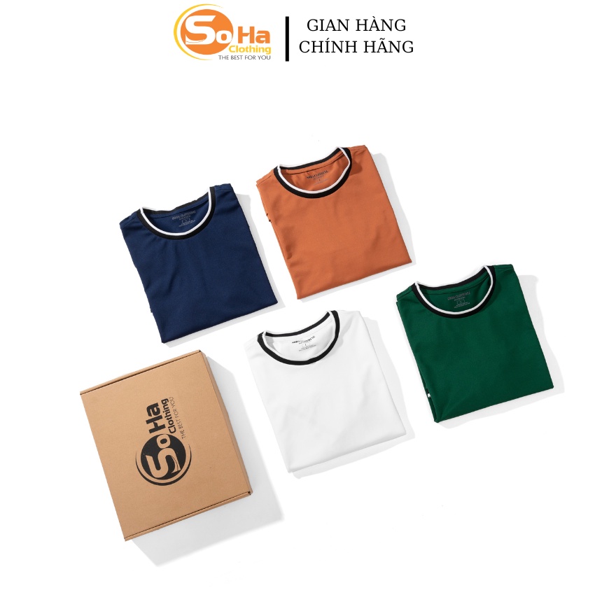 Áo thun nam cổ tròn vải Cotton Pique, thoáng mát, co giãn, dày dặn- SOHA CLOTHING