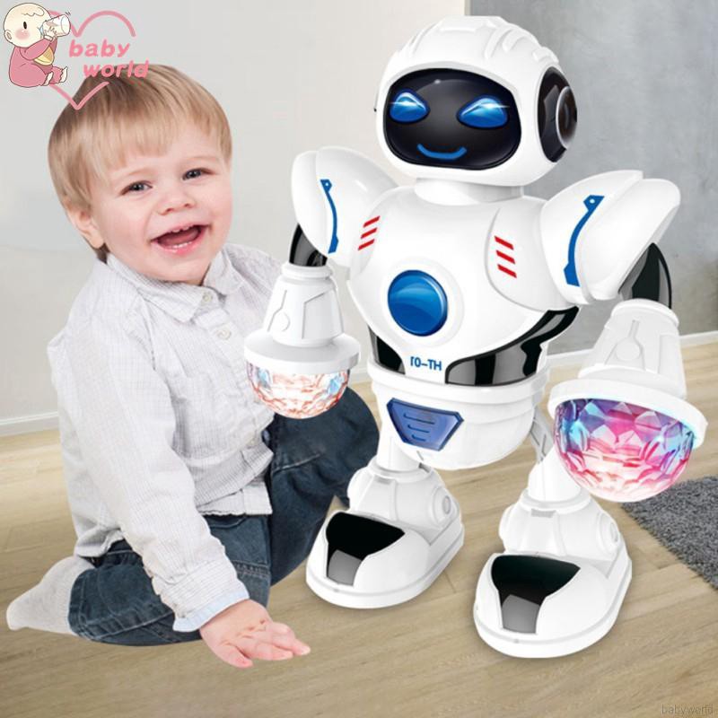 Đồ chơi robot nhảy múa có đèn LED cho bé