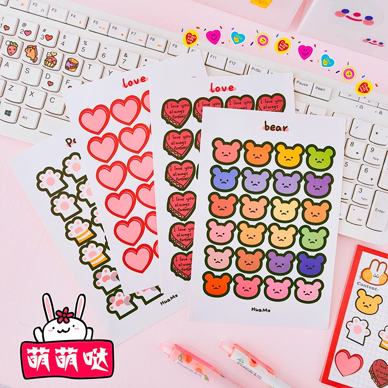 Set 20 sticker hoạt hình Cá store dùng để trang trí, làm quà tặng