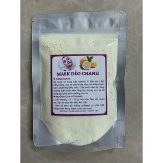 100gr mask dẻo chanh (bột đắp mặt dẻo chanh) handmade