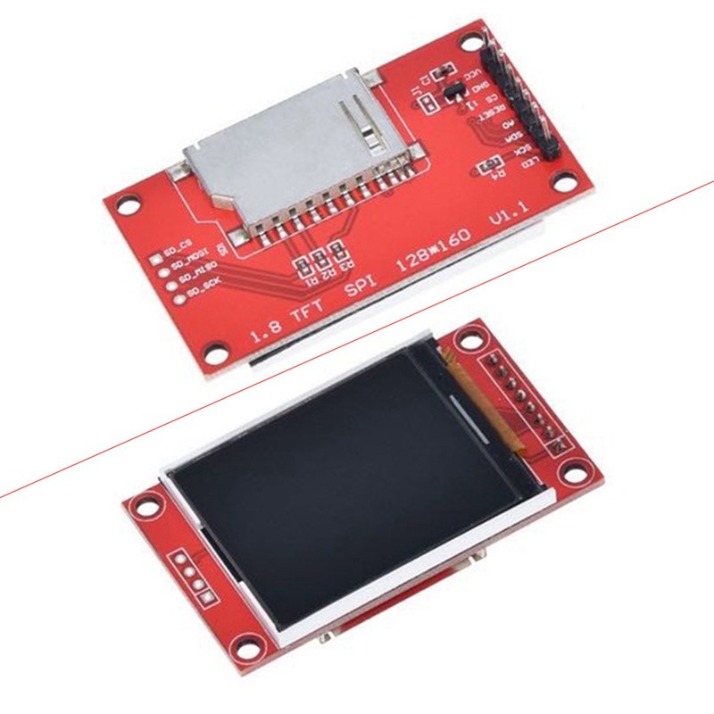 Bảng Mạch Hiển Thị Màn Hình Lcd 1.8 Inch Spi Tft St7735 128x160 Pixels Pcb 50ma Cho Arduino E-Book