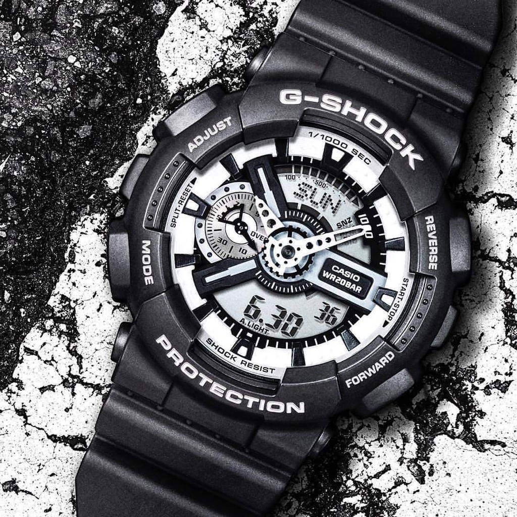 ĐỒNG HỒ NAM G-SHOCK GA110BW MÀU ĐEN TRẮNG CÁ TÍNH