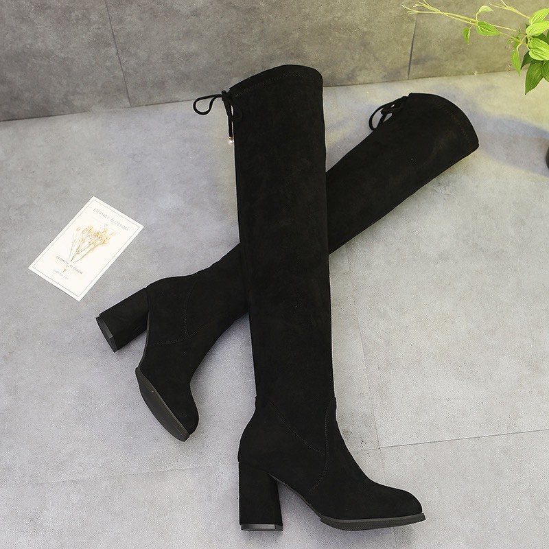 Bốt Da Lộn Cao Cổ.  Hàng QC loại 1. Có lót nhung | BigBuy360 - bigbuy360.vn