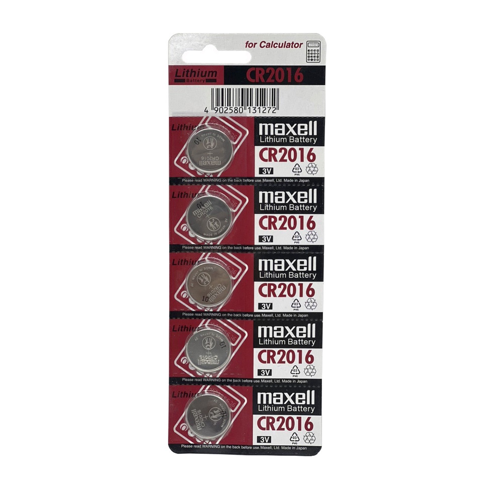 Pin CR2016 Maxell vỉ 5 viên chất lượng cao - Hàng nhập khẩu