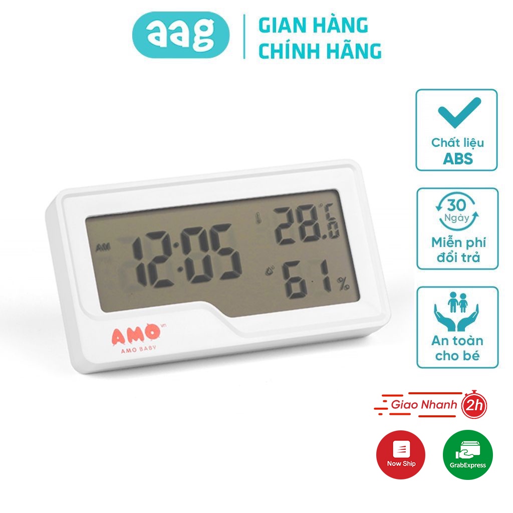Nhiệt kế điện tử AMOBABY816 đo nhiệt độ và độ ẩm trong phòng