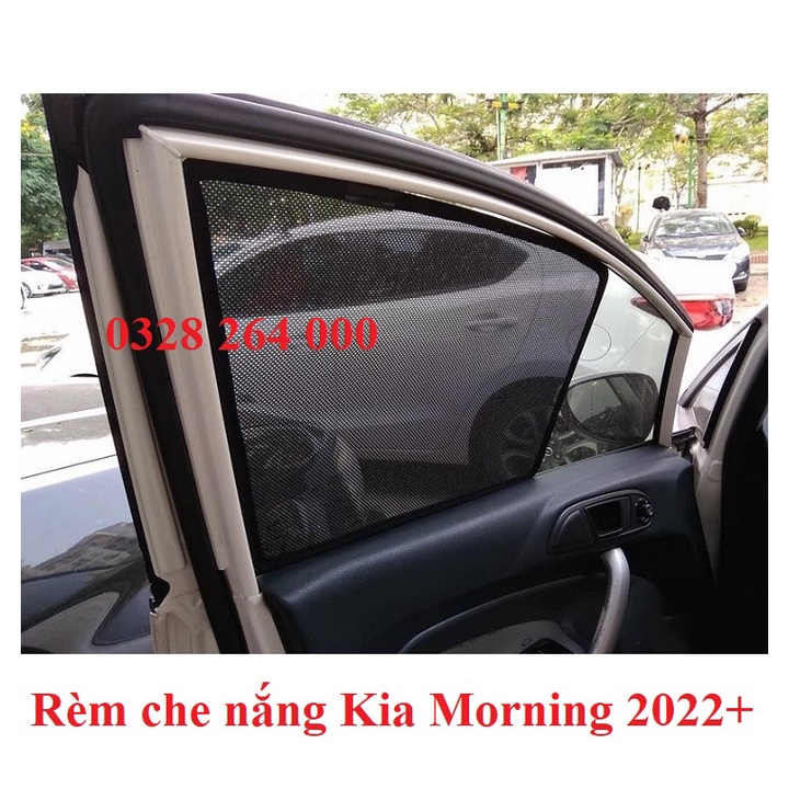 Rèm che nắng xe Kia MORNING 2022 + có nam châm hít, giá 1 bộ 4 cánh cửa