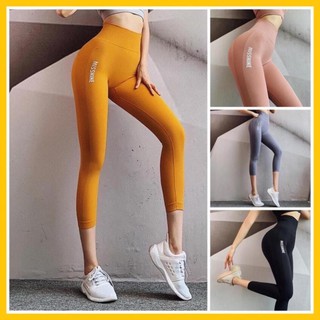 Quần Tập Gym Nữ [LEGGING] Misshine Lửng Dệt Gân Cạp Cao [ĐỒ TẬP GYM]
