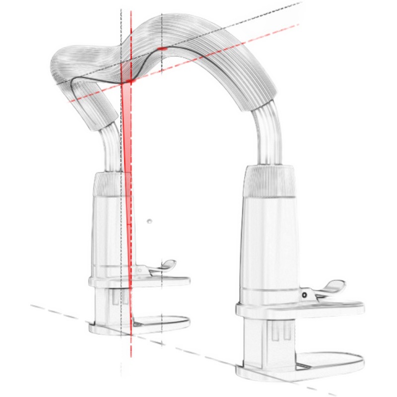 Dụng cụ chống cận thị cho bé, gậy chống gù lưng chống cận chốn vẹo cột sống điều chỉnh được kích thước