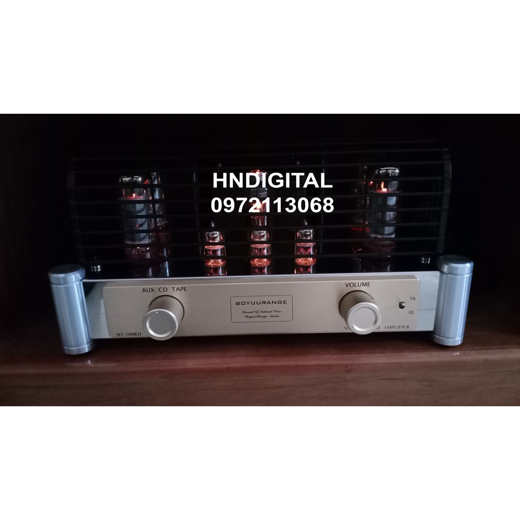 Ampli đèn MT34 MKII chạy 4 bóng EL34 công suất lớn, đánh 2 chế độ Triod và PP