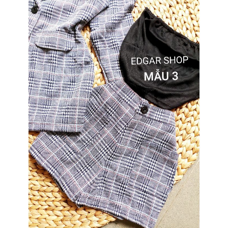 [CÓ VIDEO THẬT] SET VEST NỮ SỌC CARO QUẦN NGẮN BIG SIZE, Có Hình Thật 100% | BigBuy360 - bigbuy360.vn