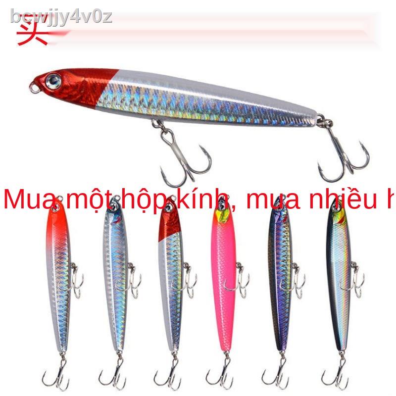 ✐Lu Ya Mồi Chìm Bút Chì Dài Bắn Nước Ngọt Cá Nhỏ Chép rô Alice Miệng Nhựa Ma Bay