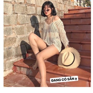 ⚡️FLASH SALE⚡️ÁO LƯỚI TIM ĐI BIỂN HÀNG QUẢNG CHÂU CÓ SẴN