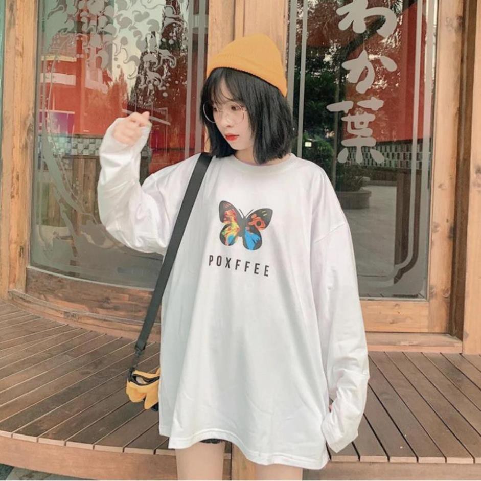 Áo Dài Tay BƯỚM 2 Màu Unisex