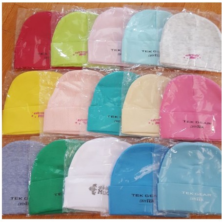 Combo 1 Mũ đội đầu MẪU MŨ TRÒN + KÈM 1 set bao tay chân sơ sinh hàng Việt Nam