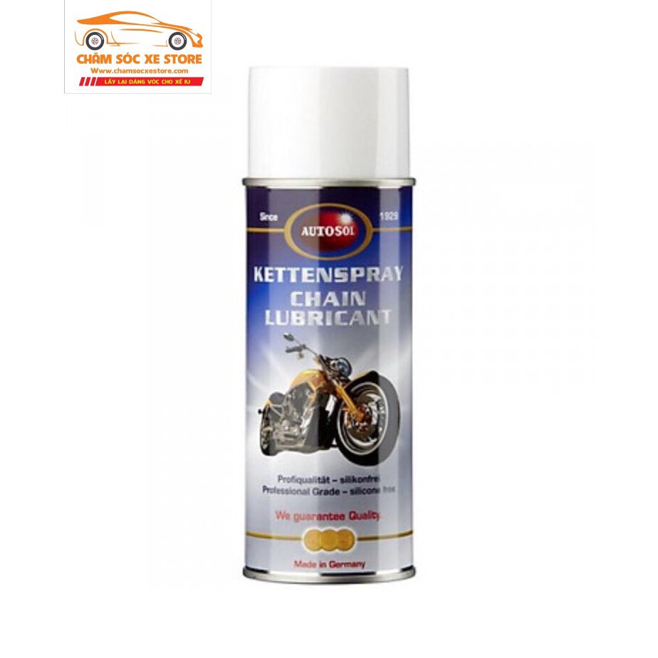 Dung dịch dưỡng sên Autosol Kettenspray Chain Lubricant 400ml chamsocxestore