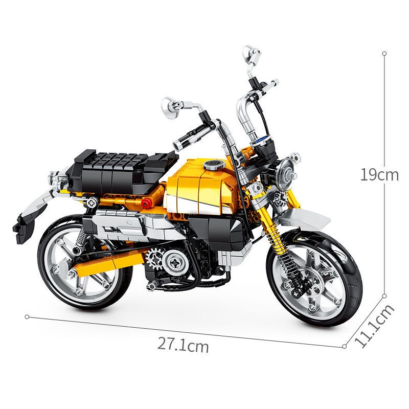 Đồ chơi Lắp ráp mô hình Technic sembo block 701605 Honda Monkey 125