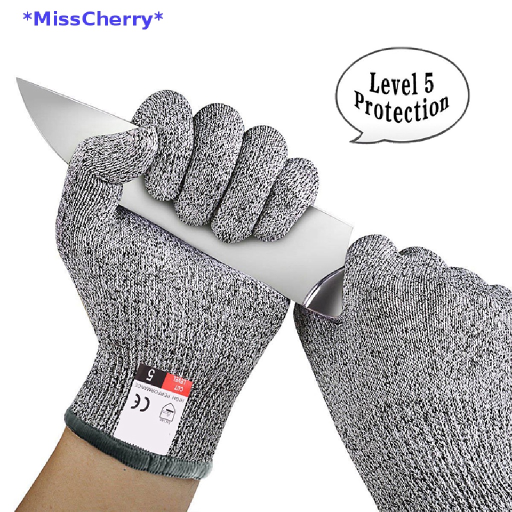 Găng Tay Bảo Hộ Chống Cắt Thủy Tinh HPPE Cấp Độ 5 Chất Lượng Cao Mới