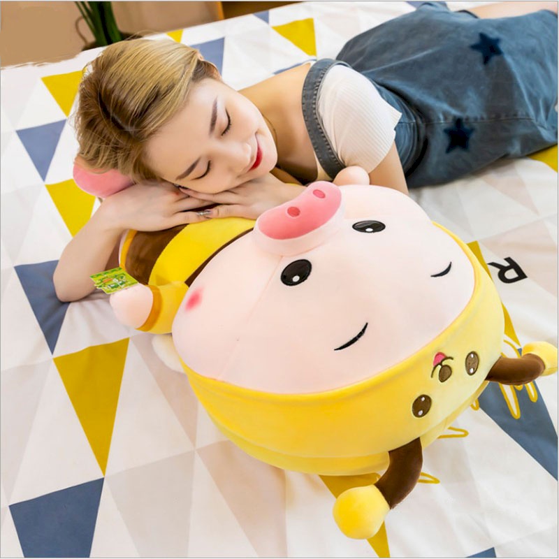 Gấu Bông Heo Ong Đứng Siêu Đáng Yêu, Thú nhồi bông chú lợn ong ngồi Cute hết xẩy, Gấu xinh Zick.vn