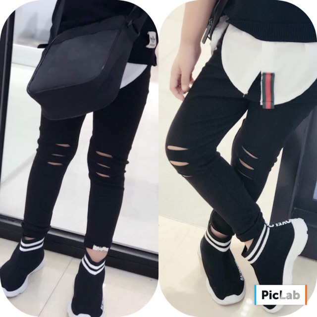 Quần legging rách HM