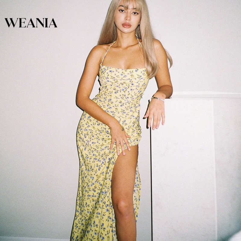 Đầm Hoa Midi Hở Lưng Gợi Cảm