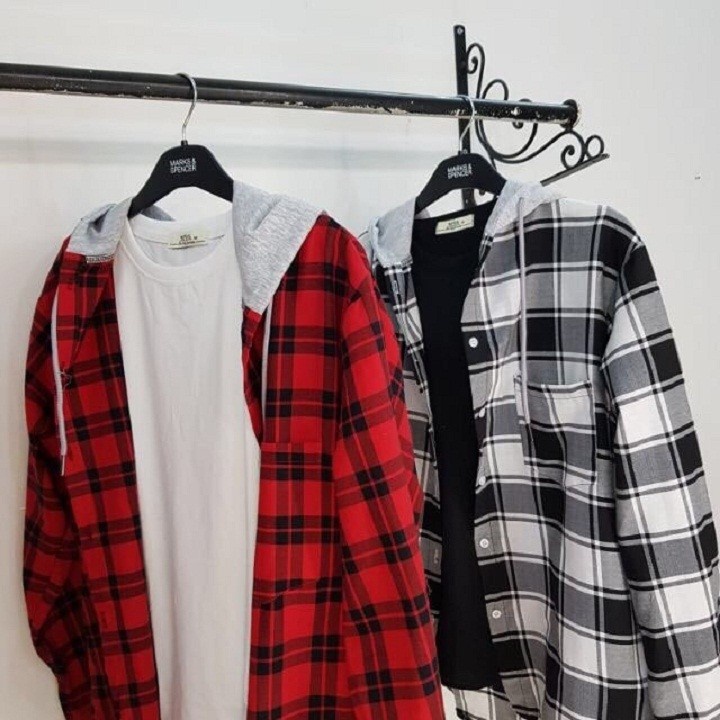 Vải nỉ bông 2 mặt mềm mịn ca rô may quần baggy, may áo khoác, kẻ sọc caro ca rô siêu hot