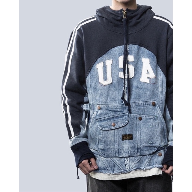 Áo hoodie Greg Lauren Usa nam nữ hàng cao cấp