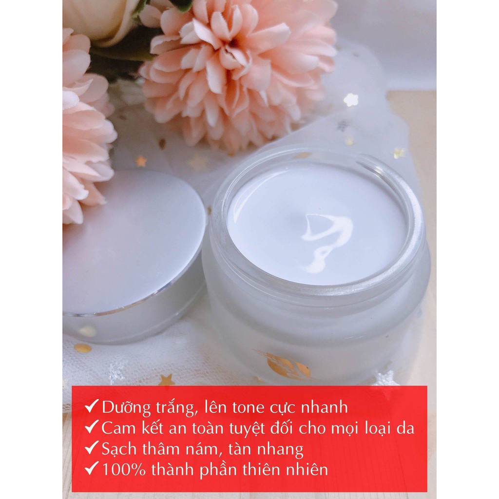 Combo Kem Dưỡng Face Collagen Sữa Non Và Ủ Dưỡng Trắng Hút Nám Thải Chì Femmiu - Hiệu quả rõ sau 7 ngày