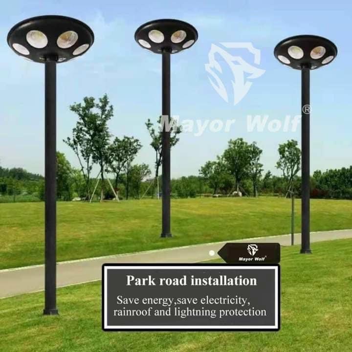 Đèn Năng Lượng Mặt Trời UFO 400W Mayor Wolf  Siêu sáng - Bảo hành chính hãng 24 tháng lỗi 1 đổi 1