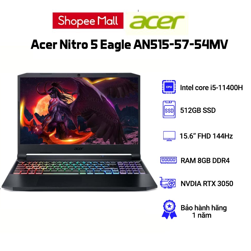 Laptop Acer Nitro 5 Eagle AN515-57-54MV
