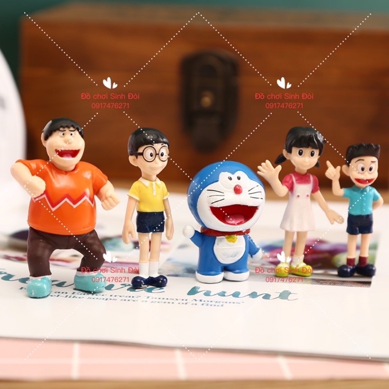 Mô hình doremon - bộ 5 con
