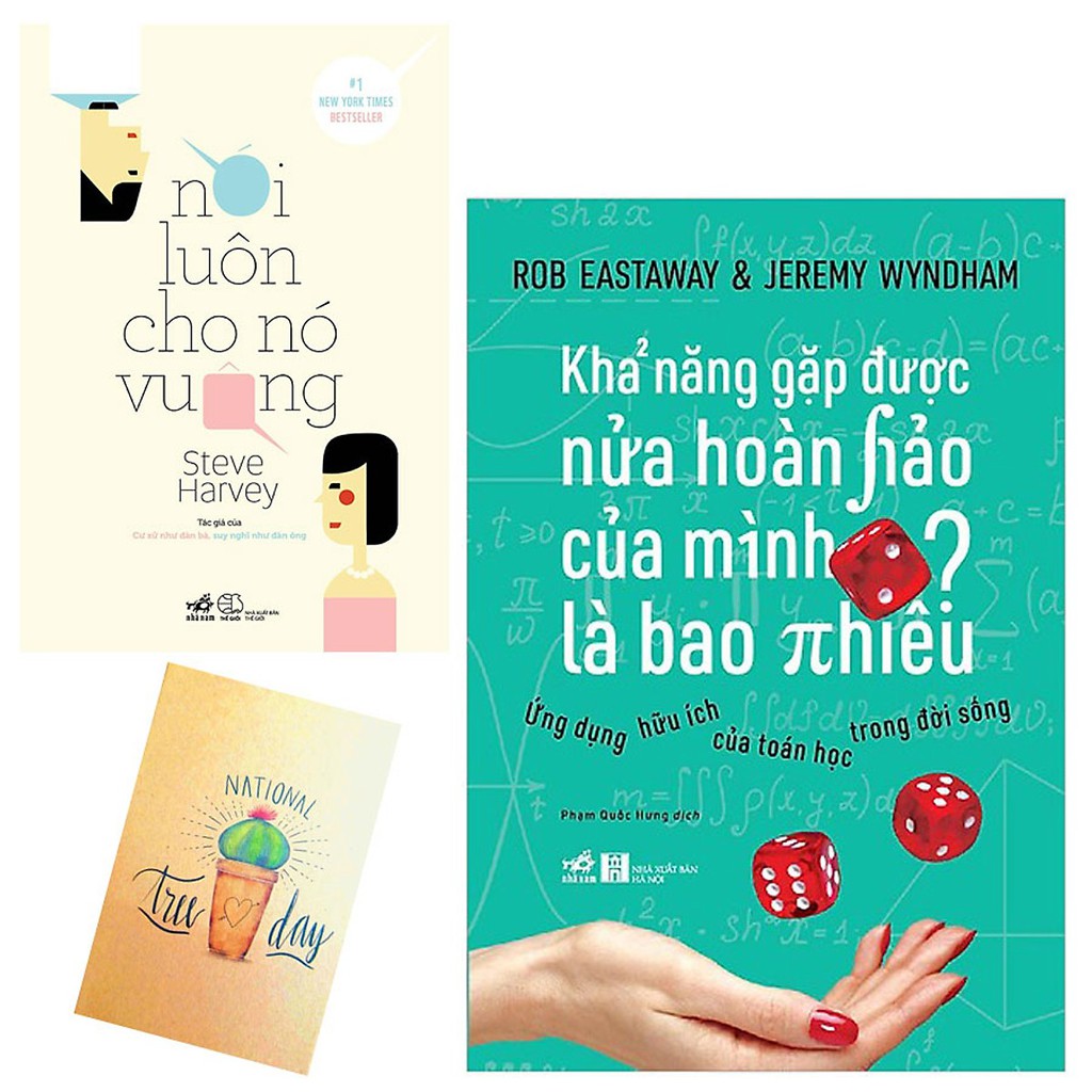 Sách -  Combo Khả Năng Gặp Được Nửa Hoàn Hảo Của Mình Là Bao Nhiêu? + Nói Luôn Cho Nó Vuông