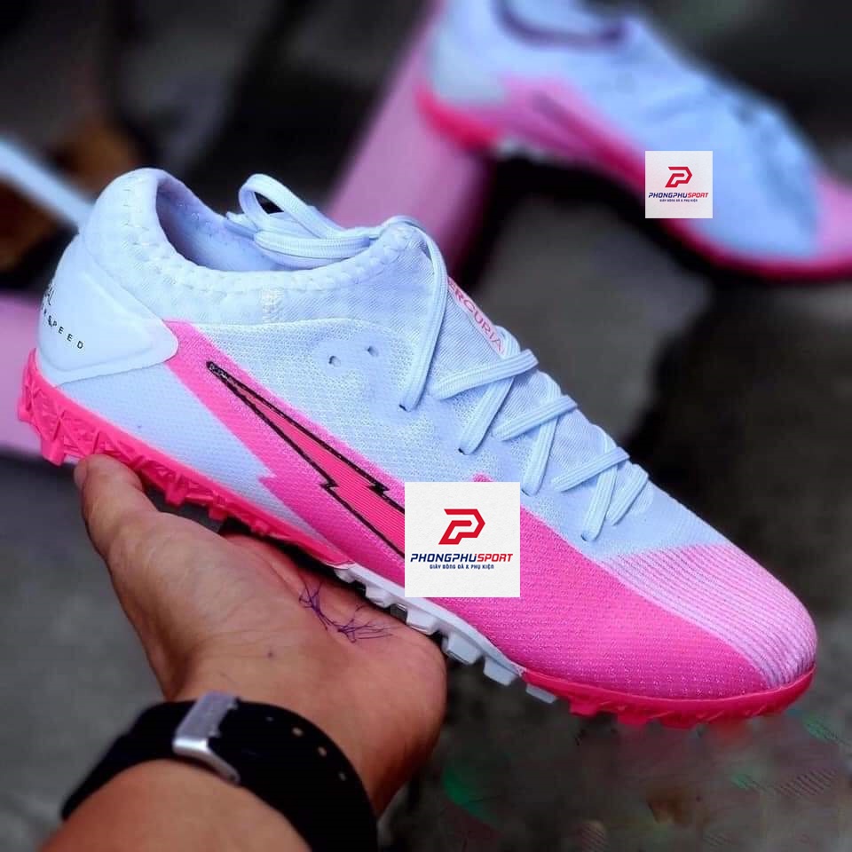 Giày Bóng Đá Mercurial Vapor 13 Pro Xanh Vạch Trắng TF