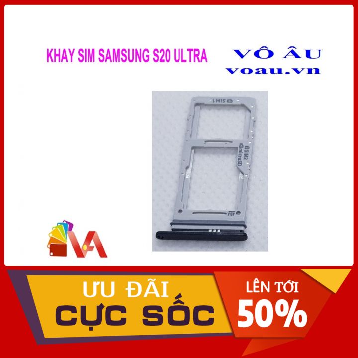 KHAY SIM SAMSUNG S20 ULTRA MÀU ĐEN