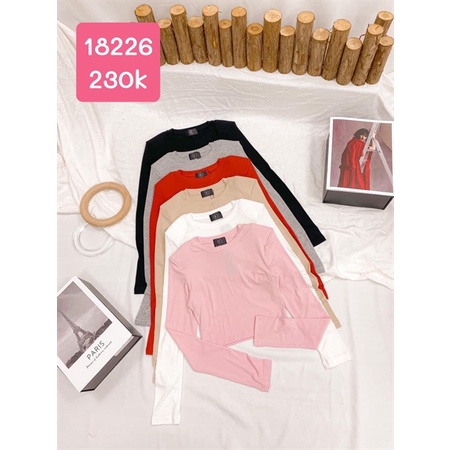 ÁO TAY DÀI CROPTOP - K18226