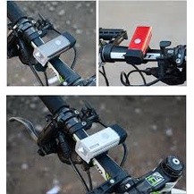 Đèn pha sạc USB cho xe đạp+ Kèn hú xe đạp 6 âm thanh phụ kiện đẹp cho xe đạp