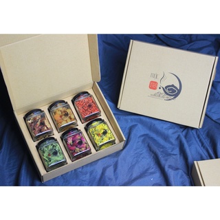 Set Quà Tặng Cao Cấp Set 6 lọ trà đủ 16 vị làm quà tặng người thân, sinh nhật , đối tác Hũ 100ml - Mộc Trà 98