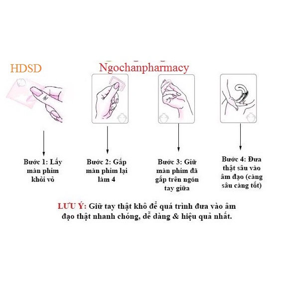 Màng Phim Tránh Thai VCF / Màng Tránh Thai VCF