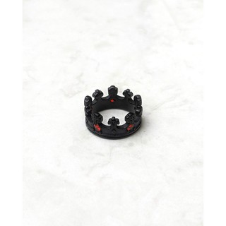 Nhẫn titan nam - nữ crown v2