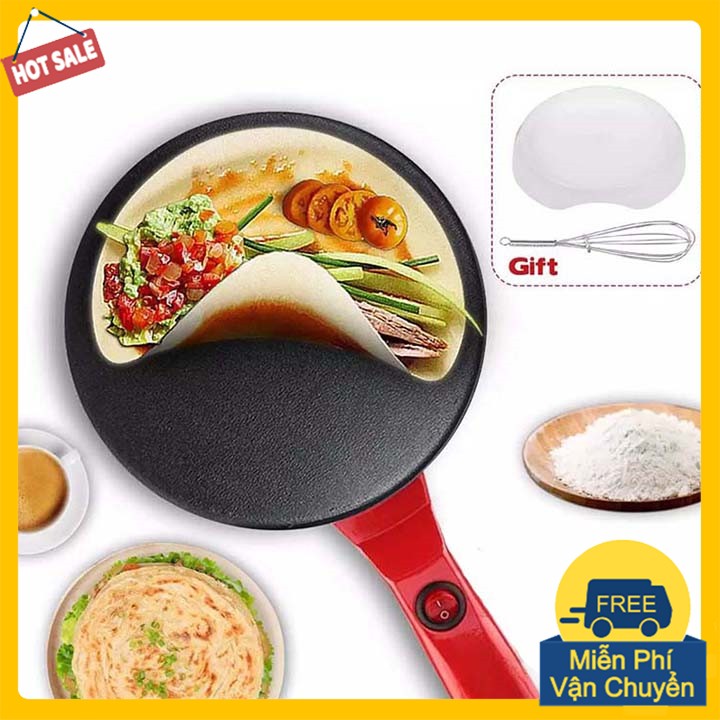Máy làm bánh đa năng, bánh tráng, bánh cuộn, bánh pancake, bánh crepe