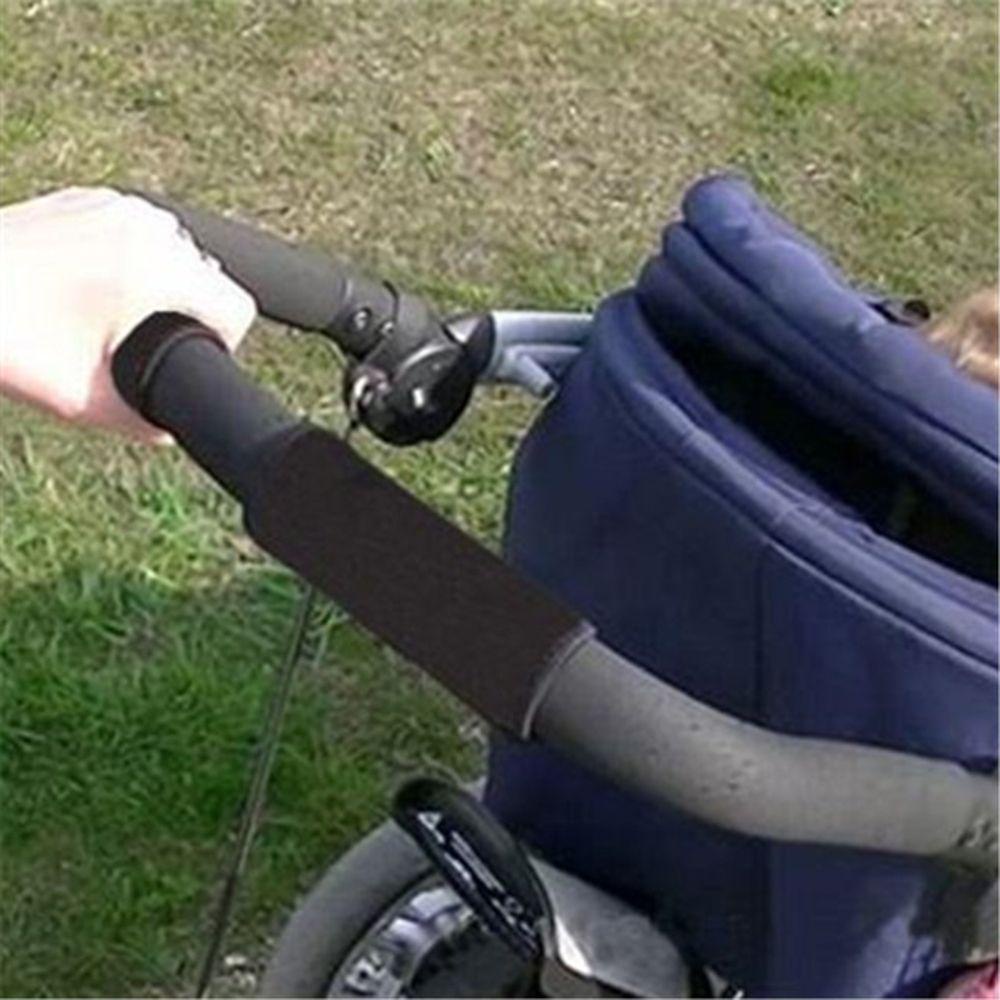 IVORY 2 Vỏ Bọc Tay Cầm Xe Đẩy Em Bé Bằng Vải Oxford Ốp