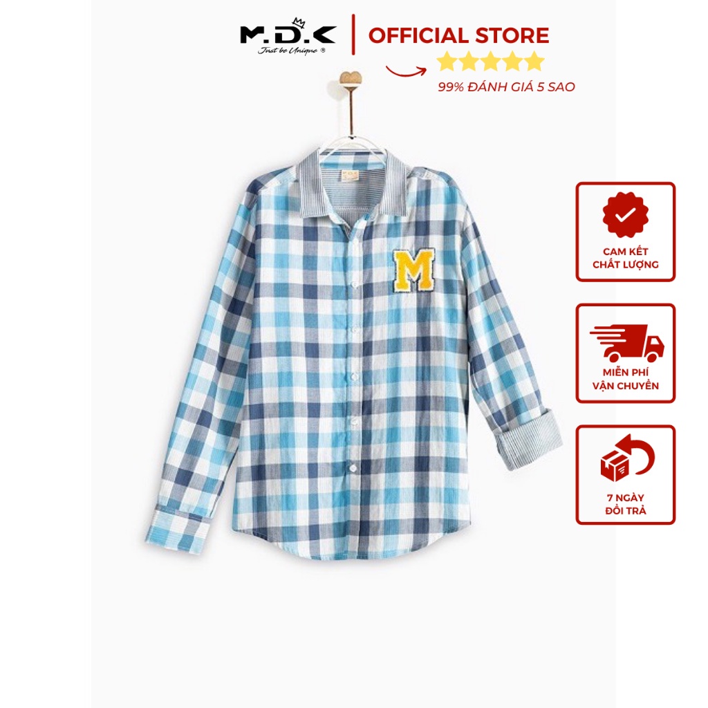 Áo Sơ Mi Dài Tay Bé Trai M.D.K Plaind Woven Shirt M.D.K - cá tính, năng động