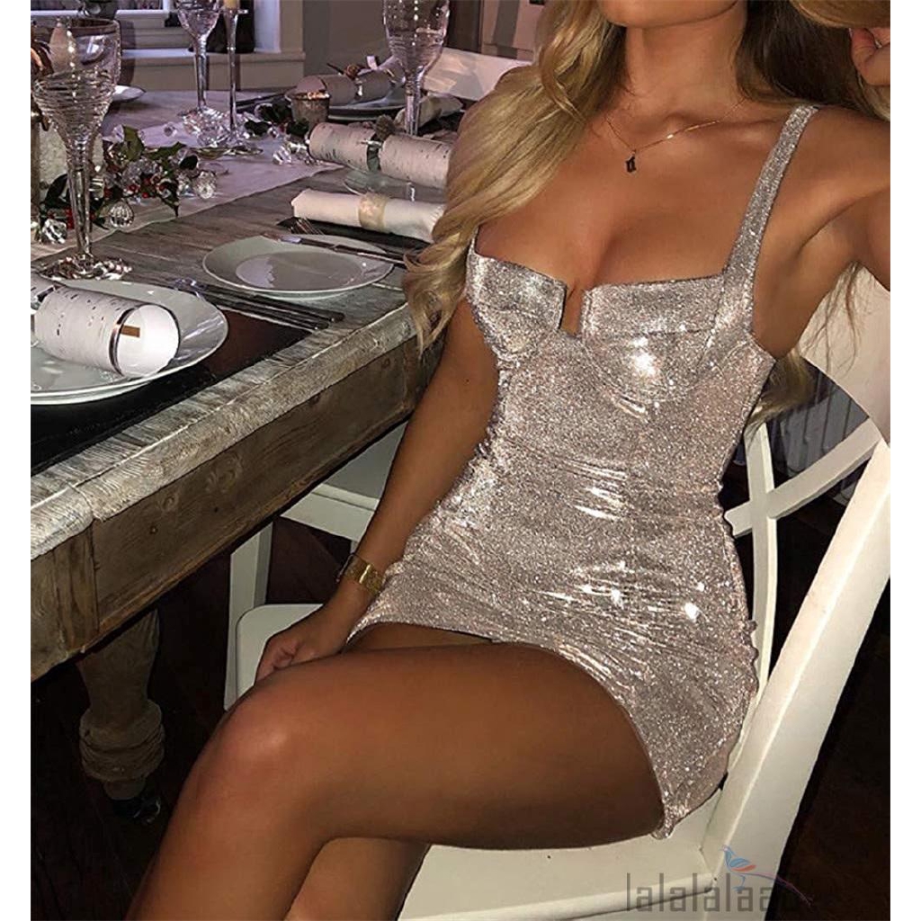 Đầm Bó Sát Không Tay Đính Kim Sa Lấp Lánh Dành Cho Nữ | BigBuy360 - bigbuy360.vn