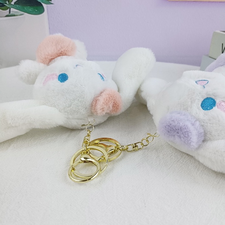 Móc khóa ENVIROSAX hình thú nhồi bông hoạt hình dễ thương