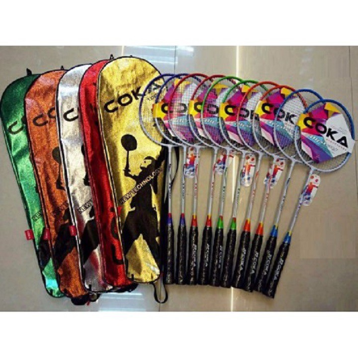 Bộ 2 Vợt Cầu Lông COKA 1007, Vợt Nhập Khẩu Siêu Bền