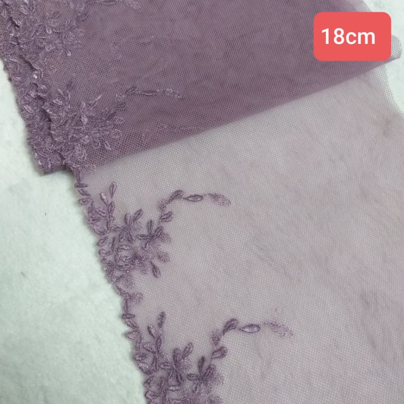 Ren lưới thêu chân , dây lẻ,size 15 đến 26cm .