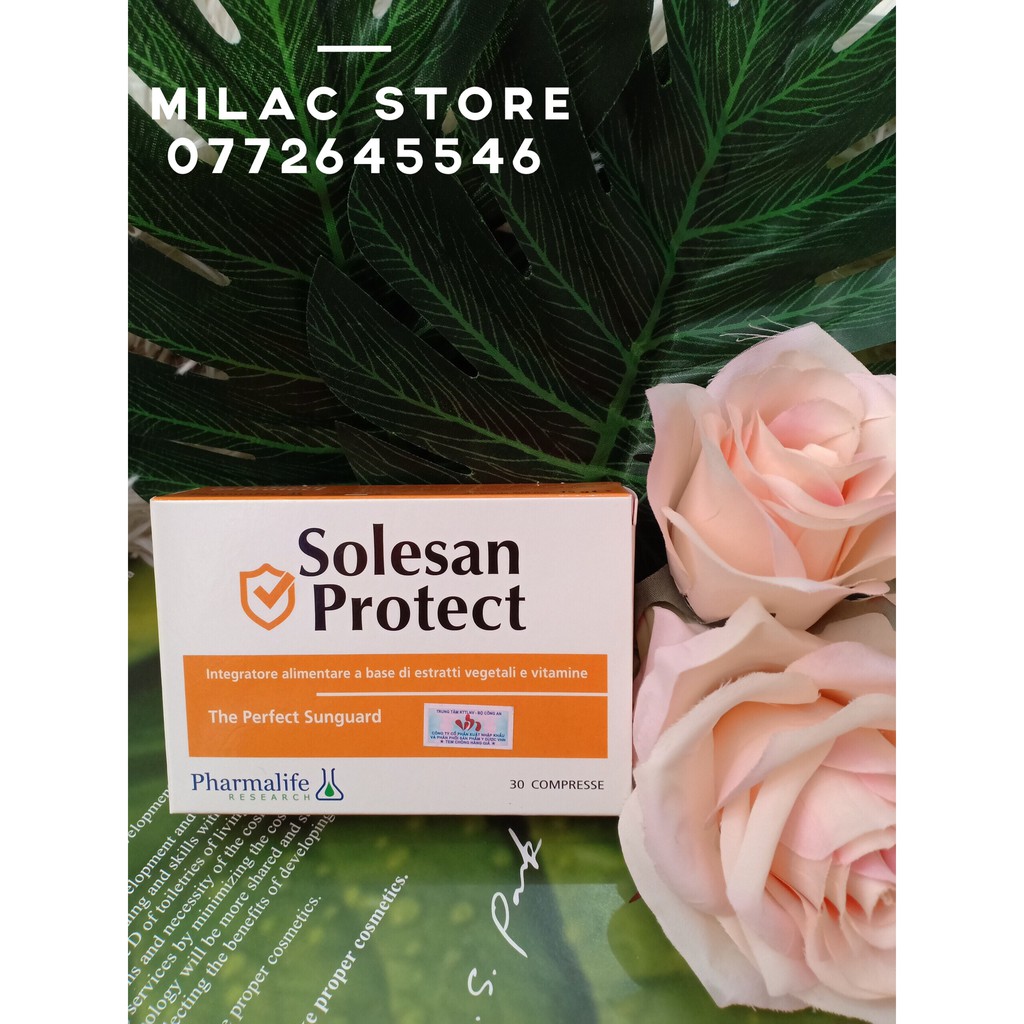 Thực phẩm bảo vệ sức khỏe Solesan Protect (Giải pháp dạng uống sáng da, chống nắng, chống ánh sáng xanh SOLESAN PROTECT)