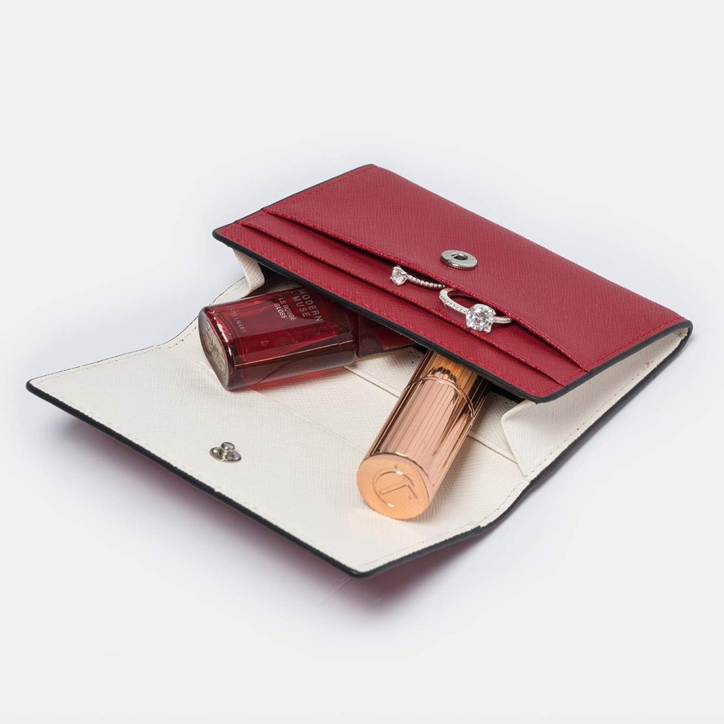 VÍ MINI ĐỰNG THẺ NỮ Bóp Nhỏ Gọn Cardholder KATE Da Saffiano Nhập Khẩu Cao Cấp Chống Thấm Nước | BigBuy360 - bigbuy360.vn